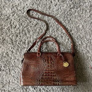 Brahmin vintage leather brown shoulder bag
